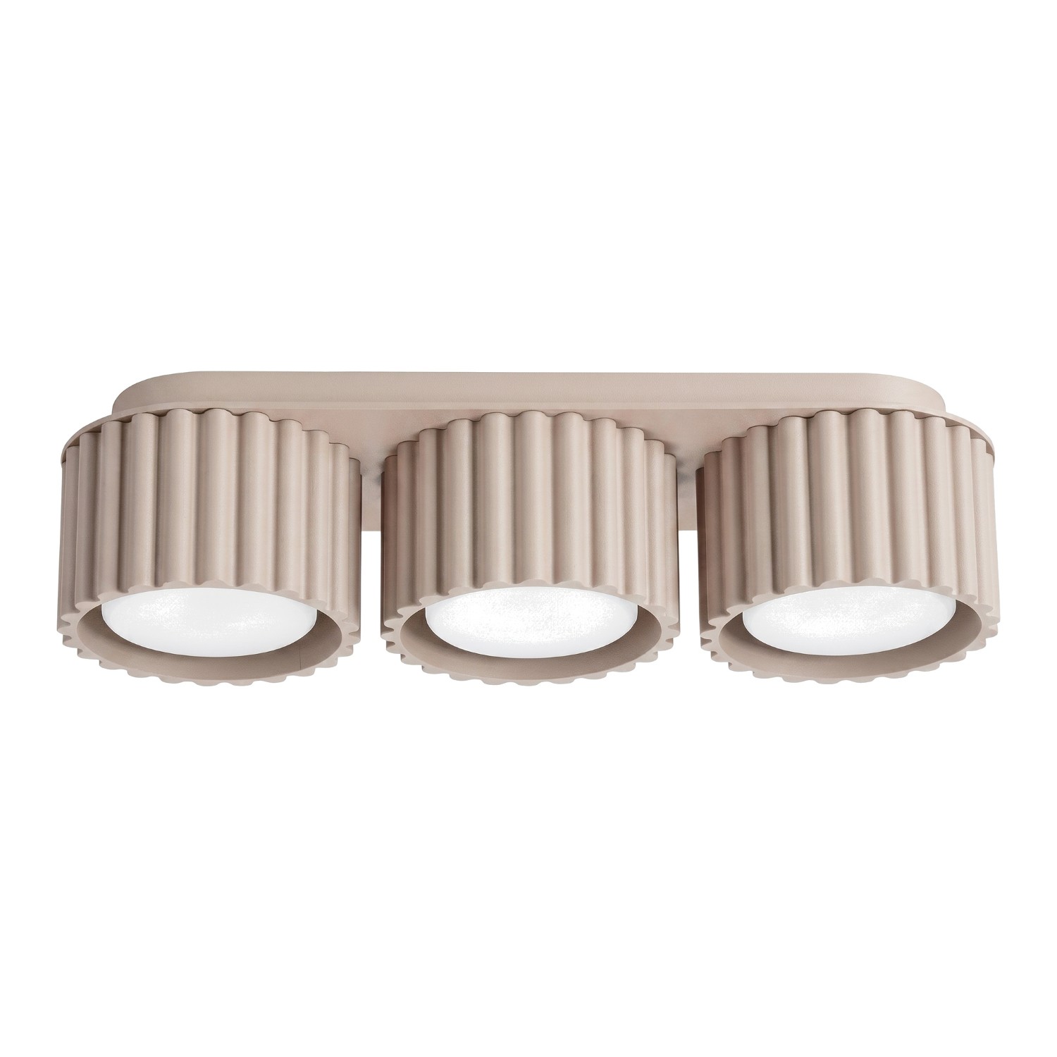 Deckenleuchten Aura Taupe 3xgx53 32.5cm Aluminium Sollux