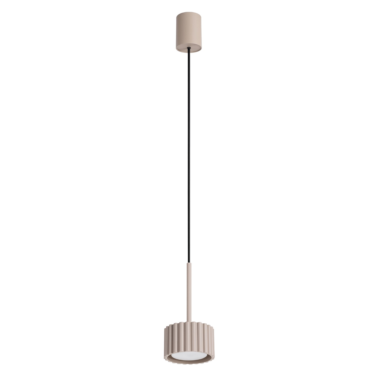 Hängeleuchten Aura Taupe 1xgx53 10cm Aluminium Sollux