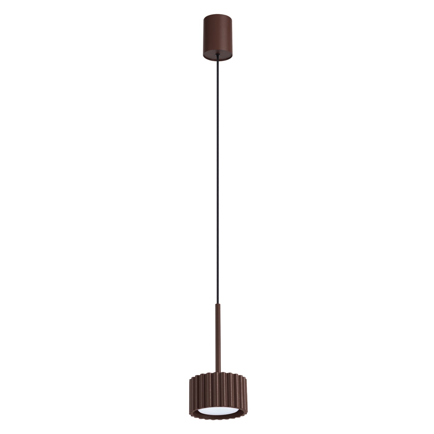 Hängeleuchten Aura Braun 1xgx53 10cm Aluminium Sollux