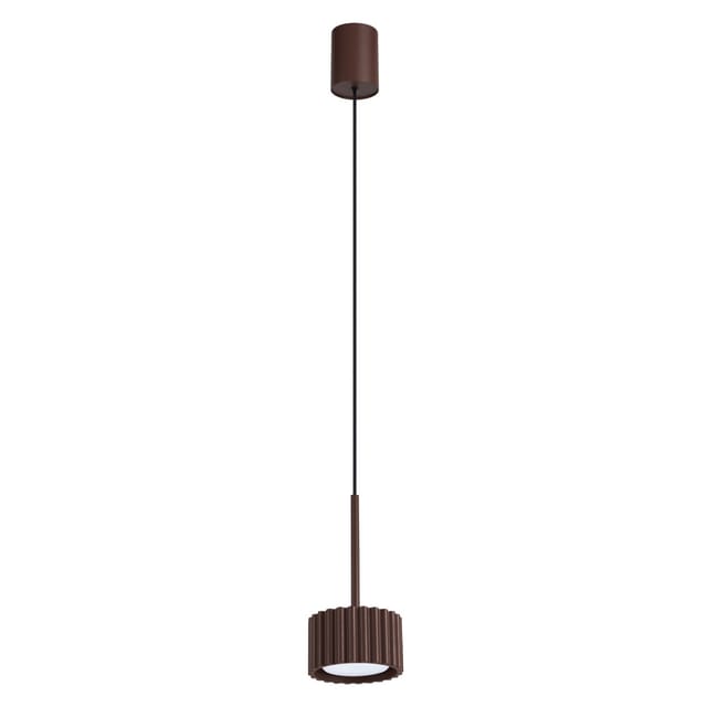 Hängeleuchten Aura Braun 1xgx53 10cm Aluminium Sollux