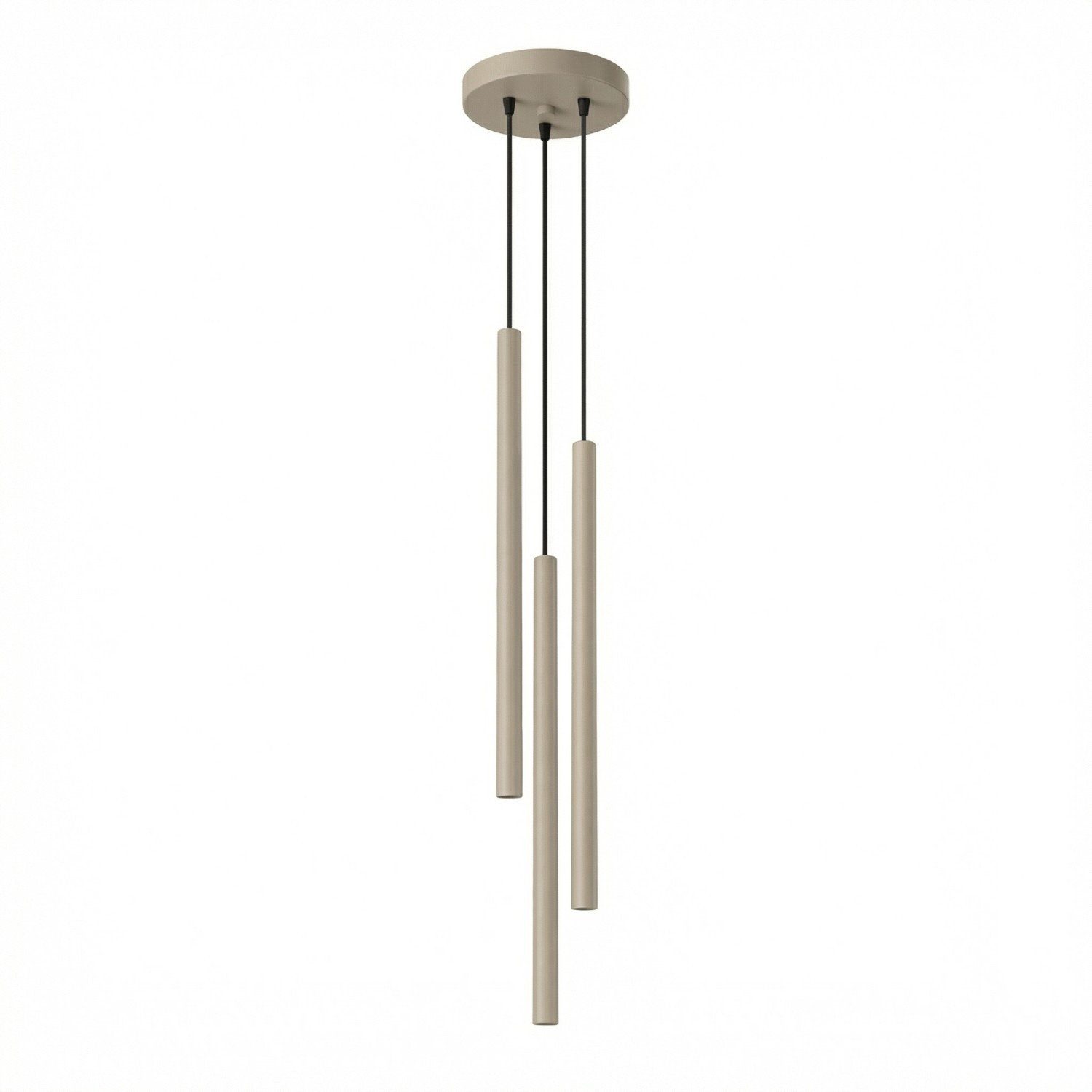 Hängeleuchten Pastelo Taupe 3xg9 19.5cm Stahl Sollux