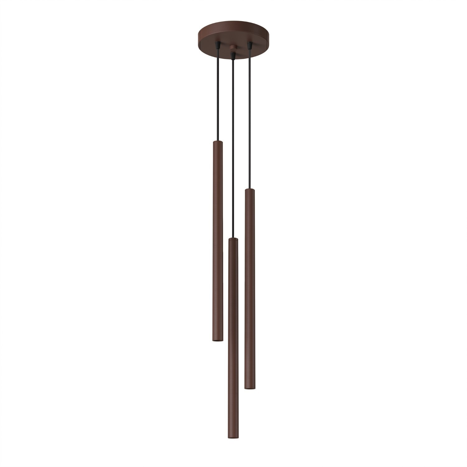 Hängeleuchten Pastelo Braun 3xg9 19.5cm Stahl Sollux