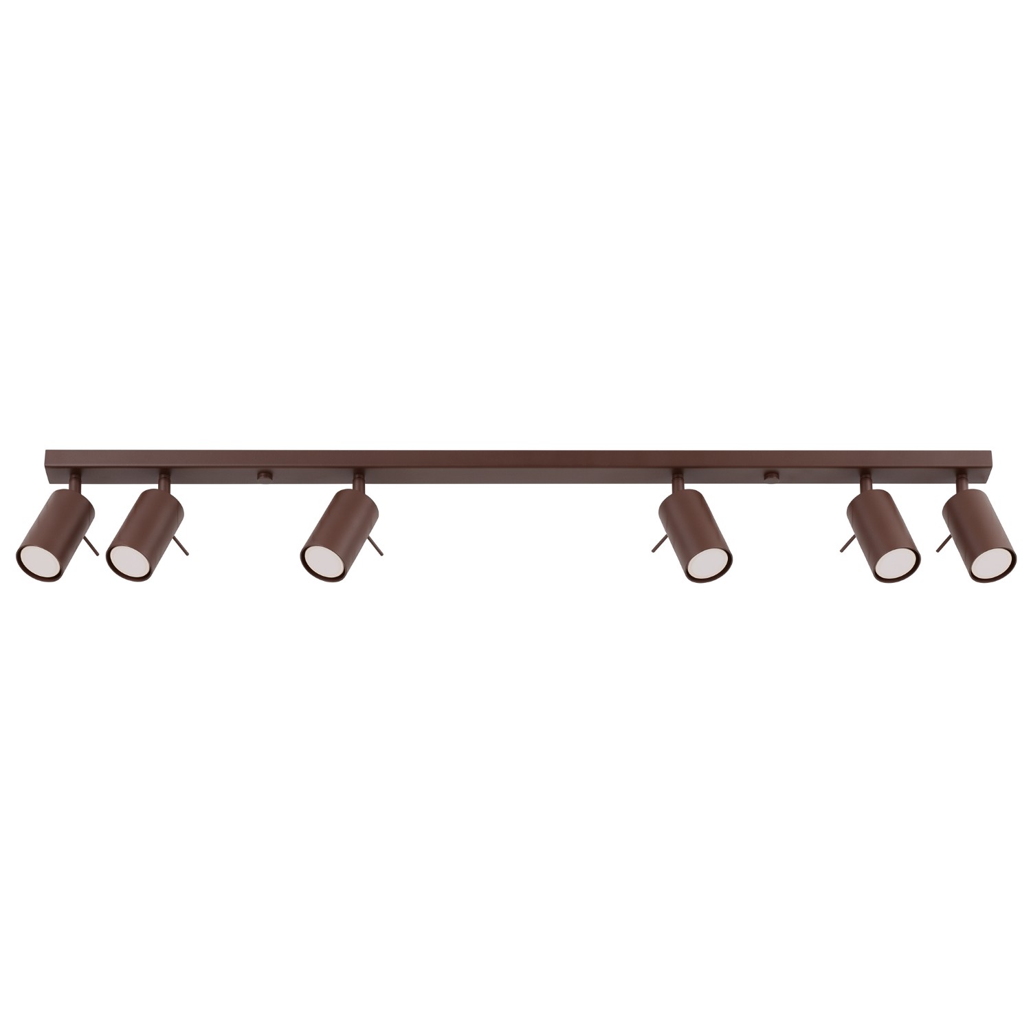 Deckenleuchten Ring Braun 6xgu10 118cm Stahl Sollux