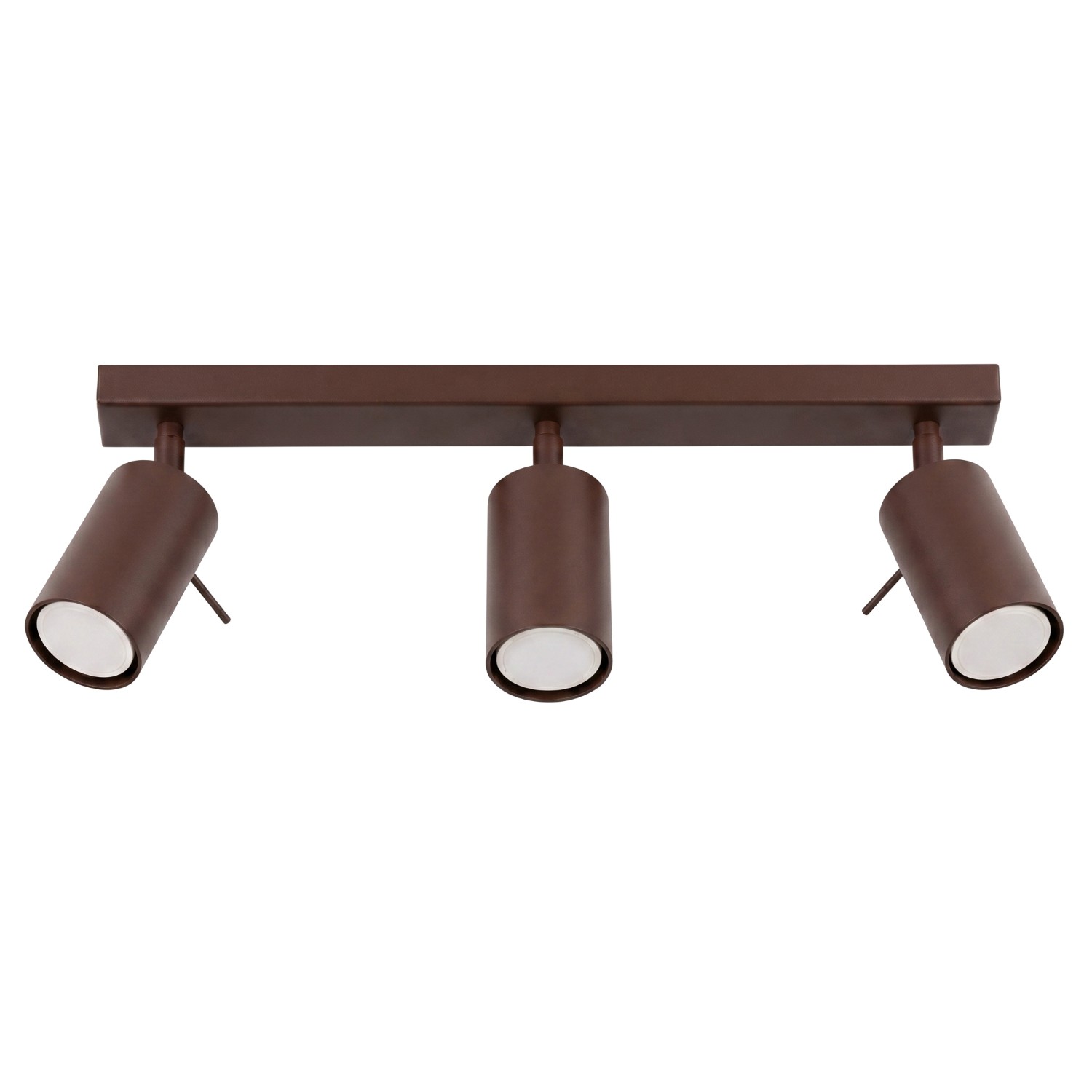 Deckenleuchten Ring Braun 3xgu10 45cm Stahl Sollux