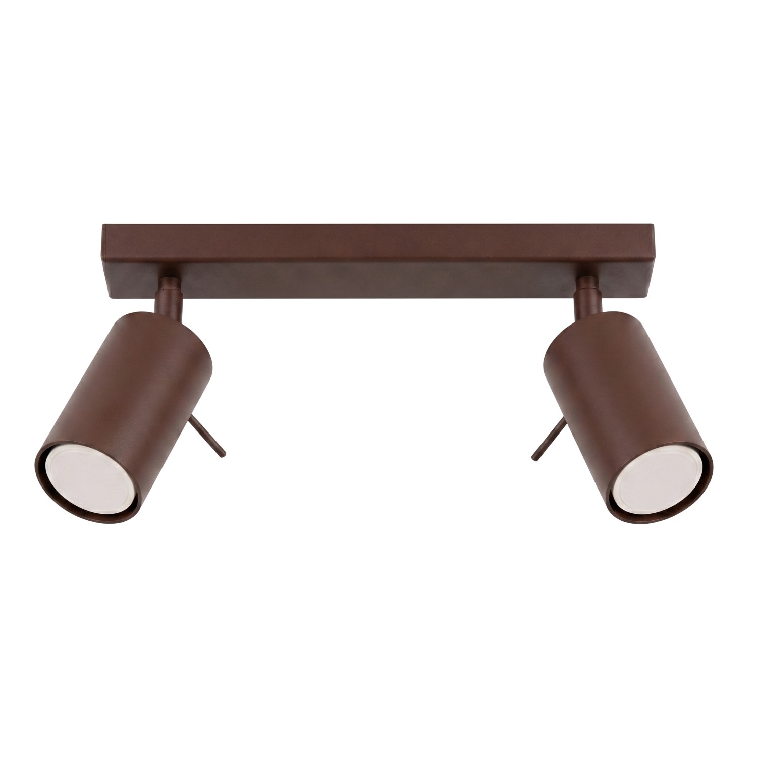Deckenleuchten Ring Braun 2xgu10 30cm Stahl Sollux