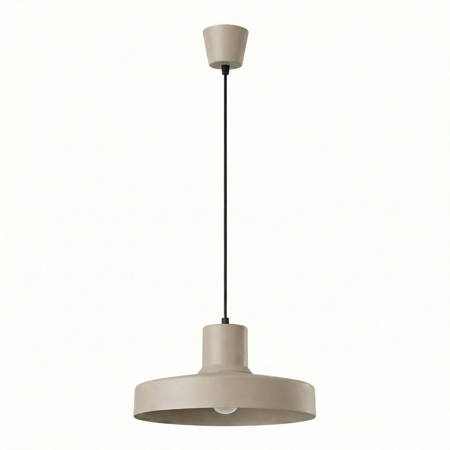 Hängeleuchten Bilo Taupe 1xe27 35cm Stahl Sollux