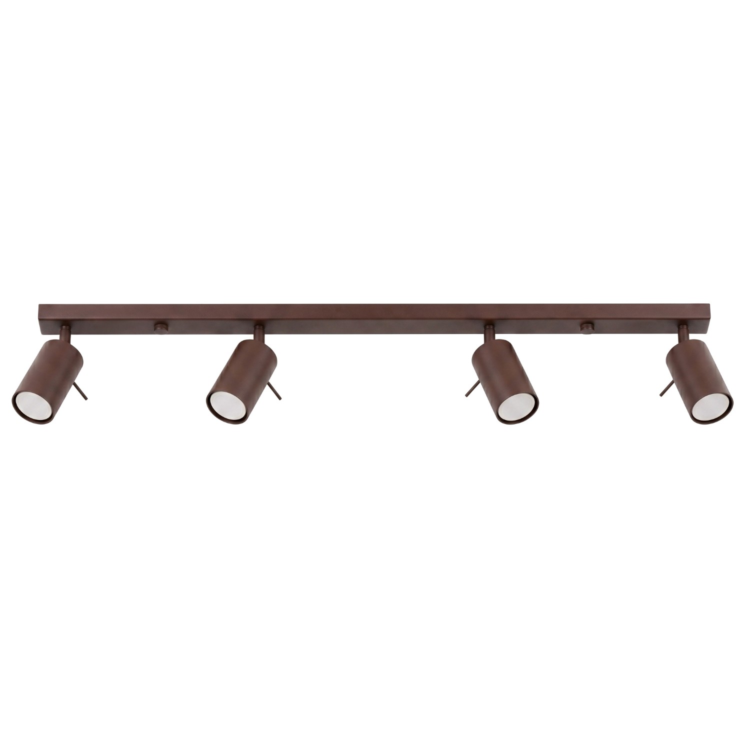 Deckenleuchten Ring Braun 4xgu10 80cm Stahl Sollux