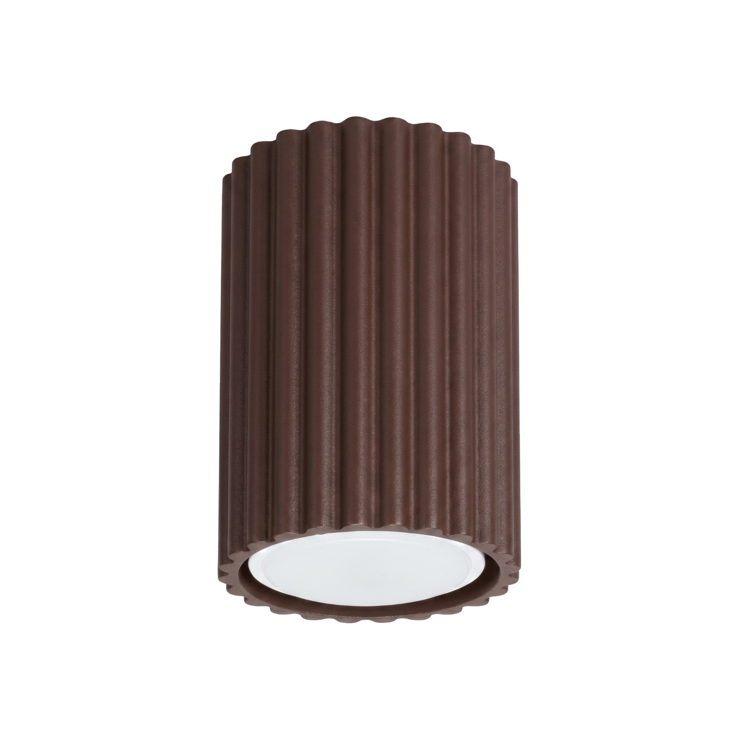 Deckenleuchten Karbon Braun 1xgu10 6.5cm Aluminium Sollux