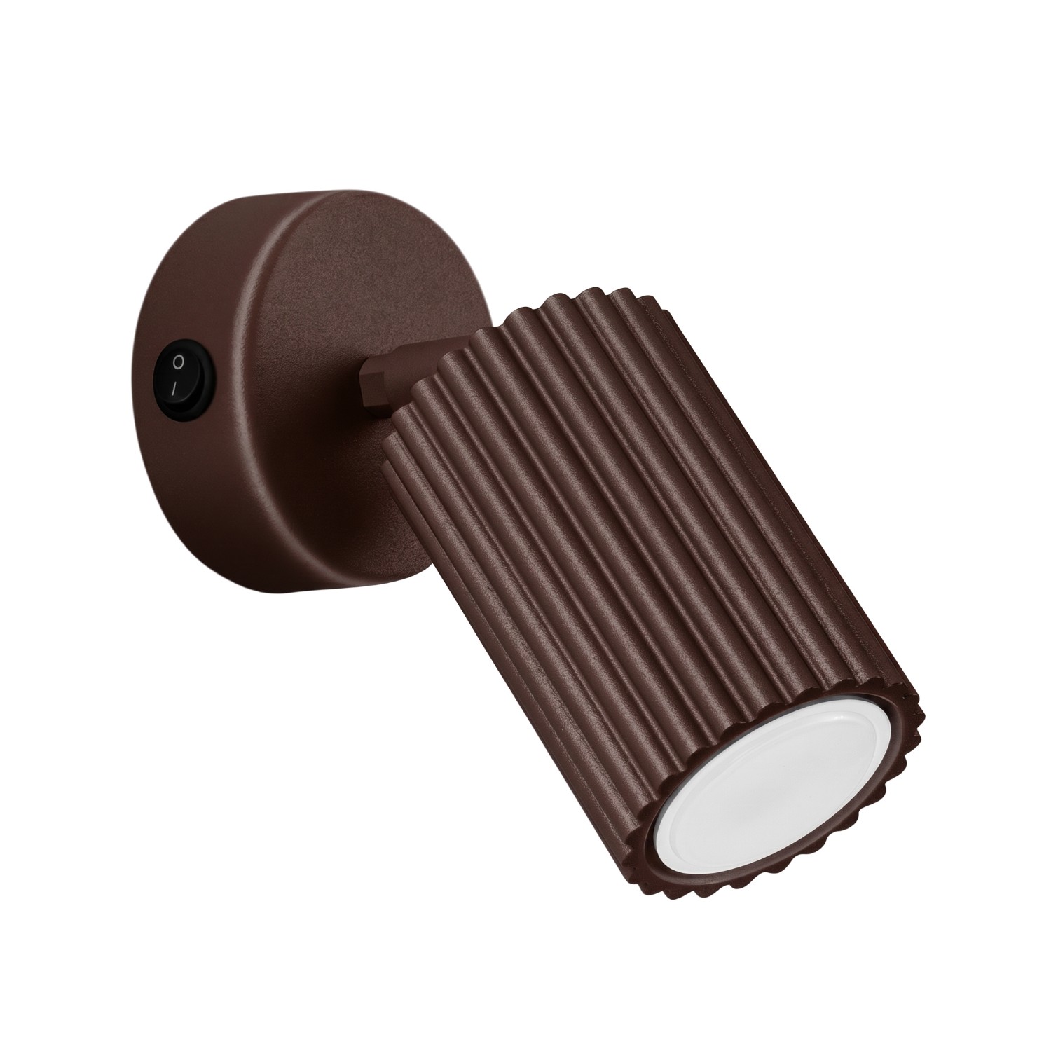 Wandleuchten Karbon Braun 1xgu10 8cm Aluminium Sollux