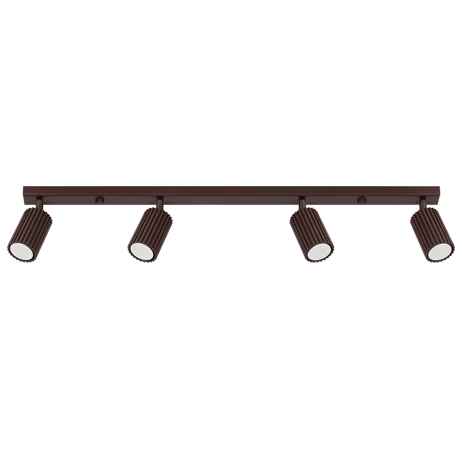 Deckenleuchten Karbon Braun 4xgu10 81cm Aluminium Sollux