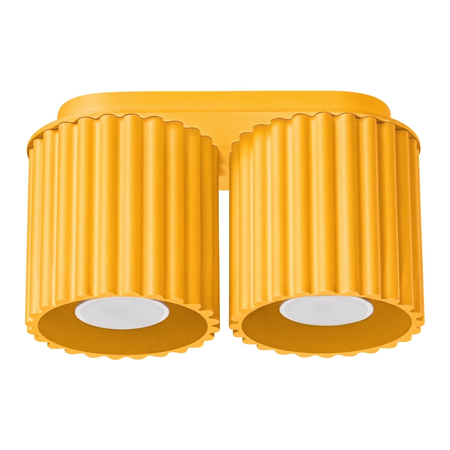 Deckenleuchten Aura Gelb 2xgu10 21cm Aluminium Sollux