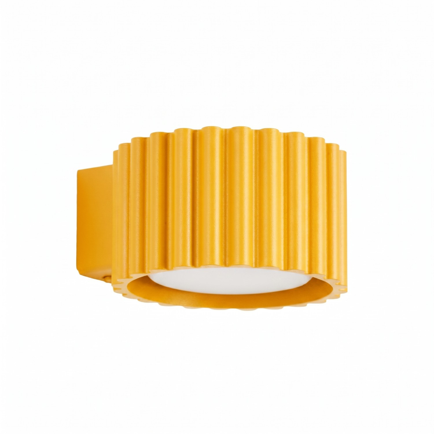 Wandleuchten Aura Gelb 1xgx53 10cm Aluminium Sollux