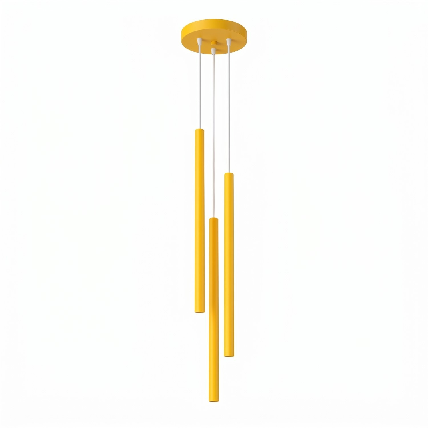Hängeleuchten Pastelo Gelb 3xg9 19.5cm Stahl Sollux