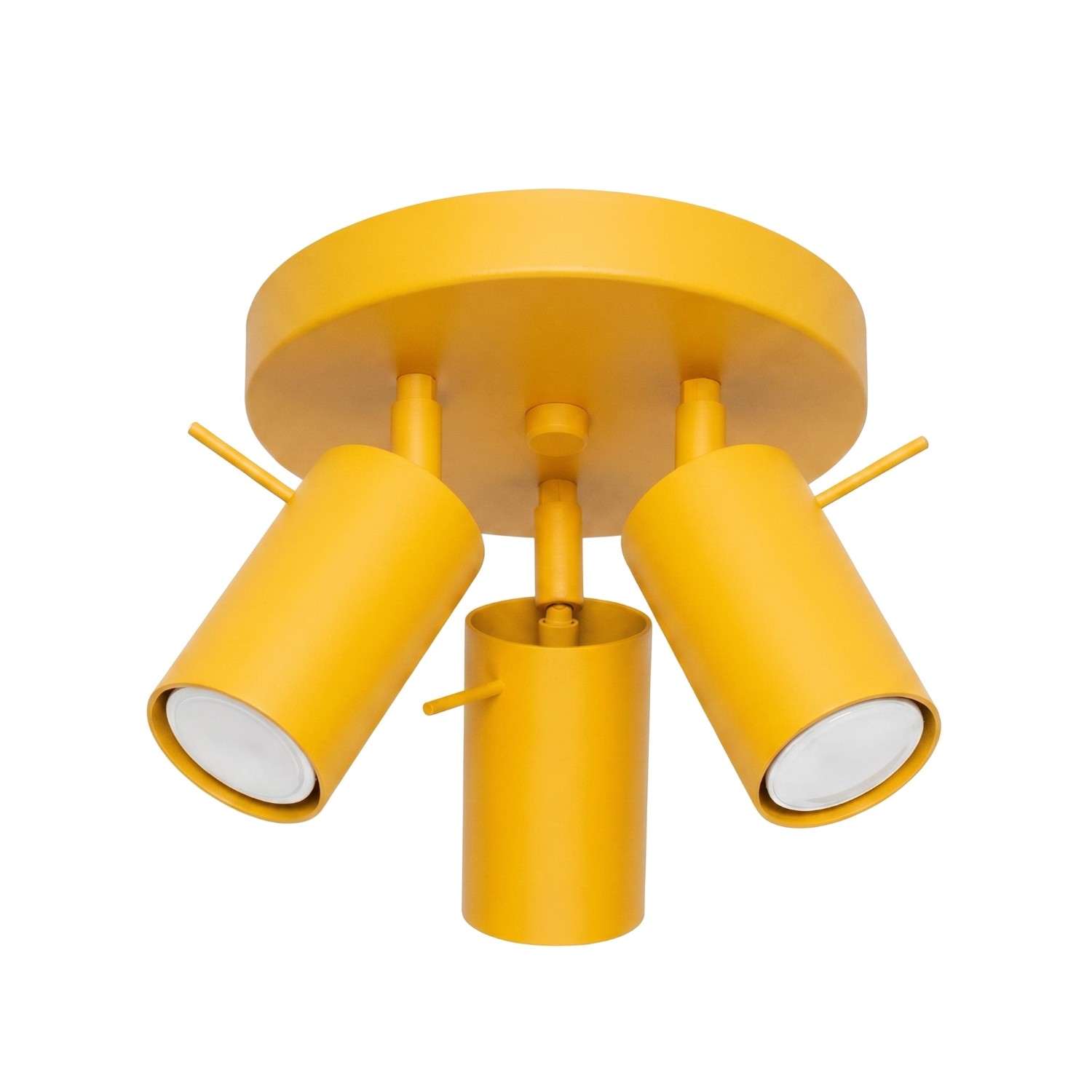 Deckenleuchten Ring Gelb 3xgu10 25.7cm Stahl Sollux