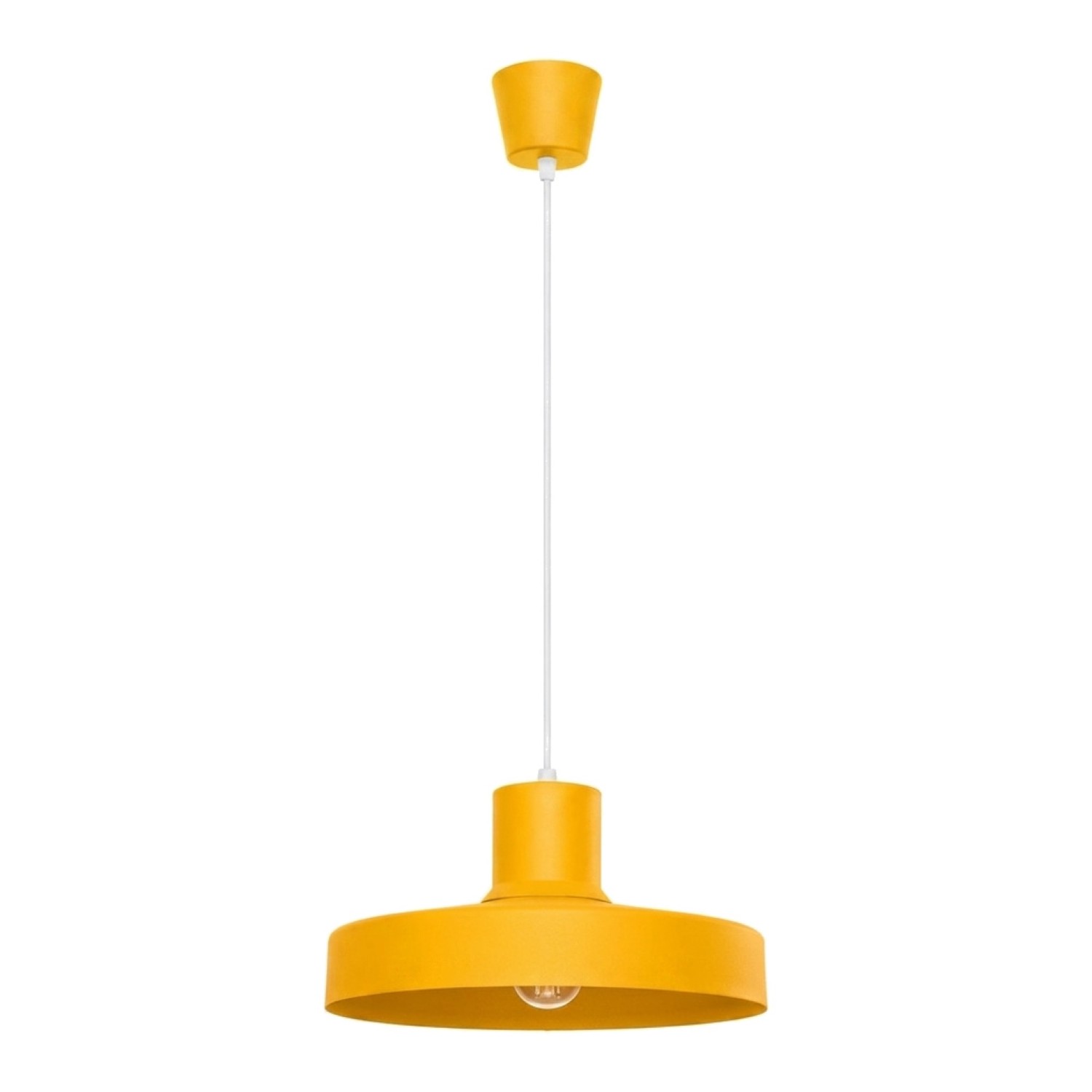 Hängeleuchten Bilo Gelb 1xe27 35cm Stahl Sollux