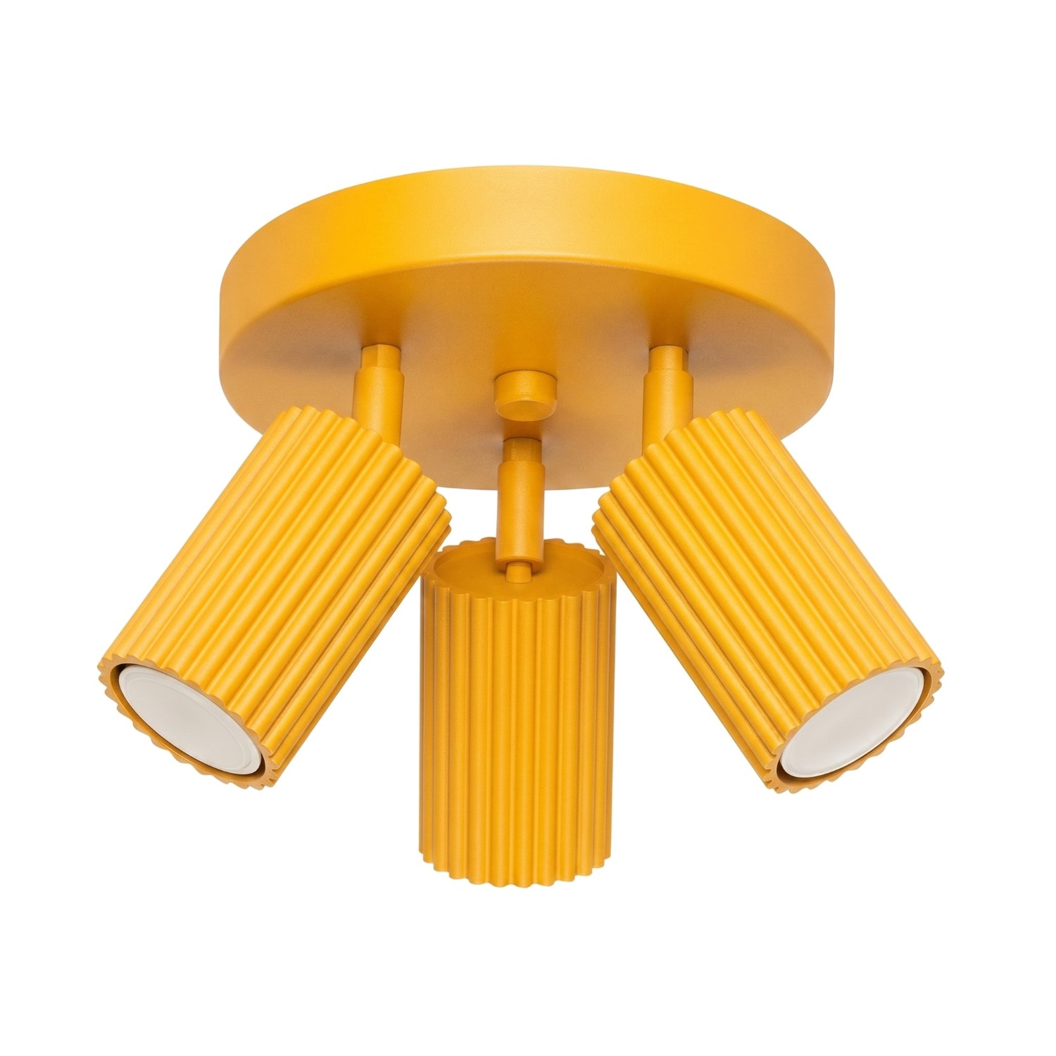 Deckenleuchten Karbon Gelb 3xgu10 19.5cm Aluminium Sollux