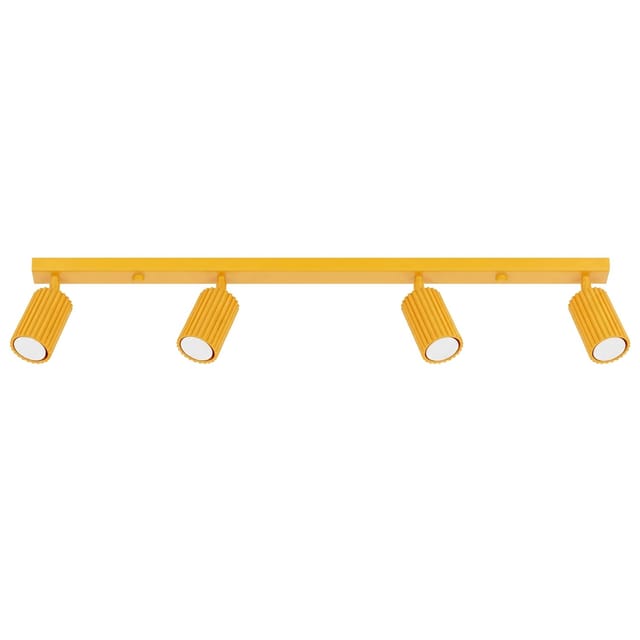 Deckenleuchten Karbon Gelb 4xgu10 81cm Aluminium Sollux