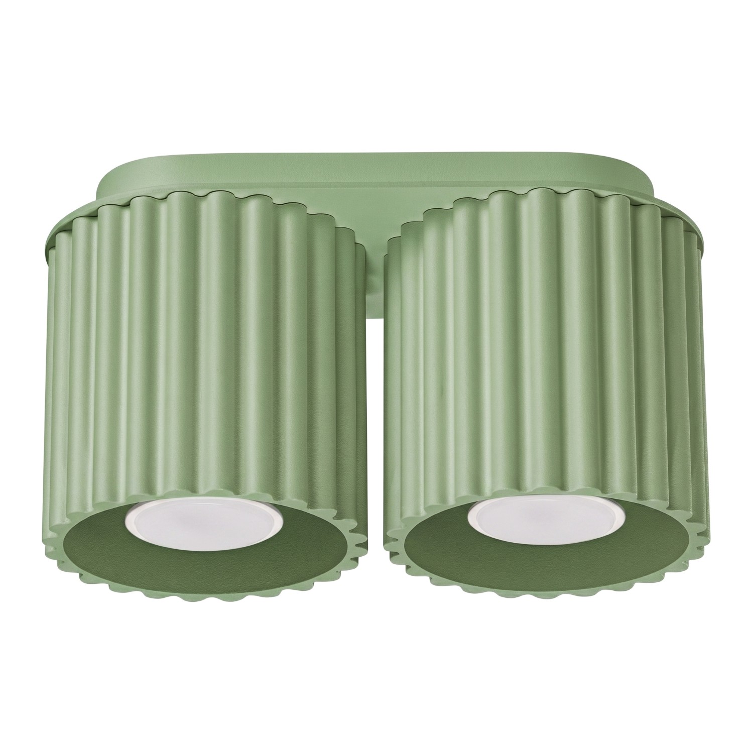 Deckenleuchten Aura Salbei 2xgu10 21cm Aluminium Sollux