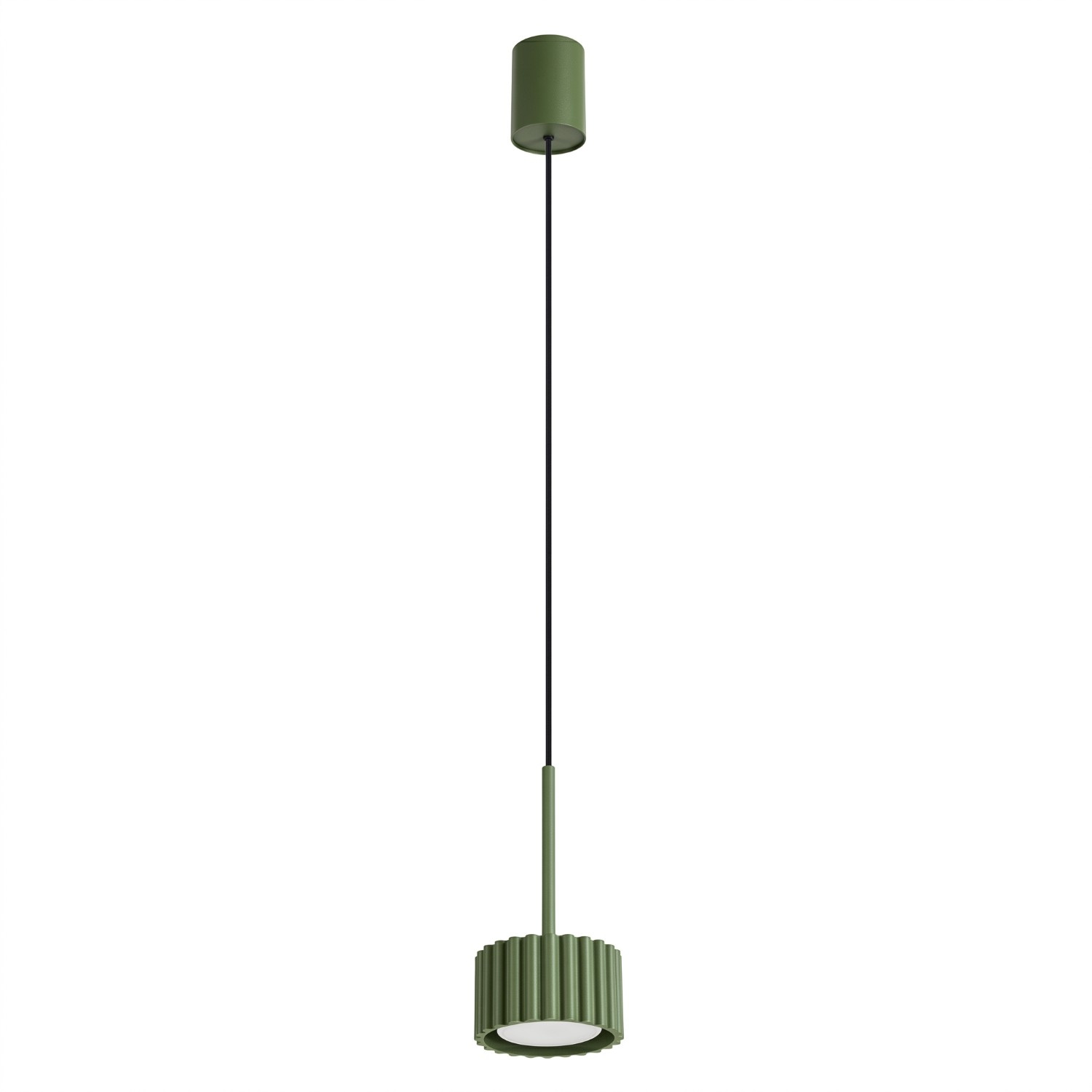 Hängeleuchten Aura Olivgrün 1xgx53 10cm Aluminium Sollux