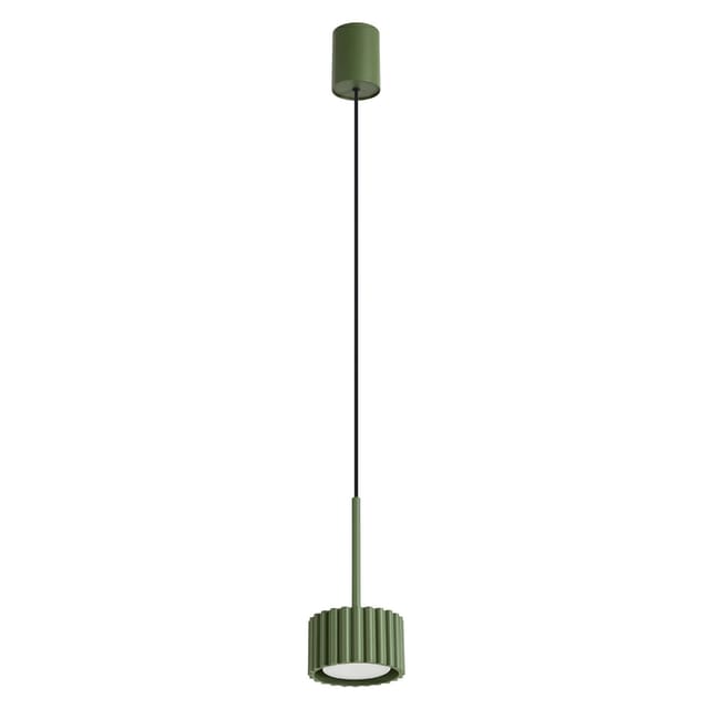 Hängeleuchten Aura Olivgrün 1xgx53 10cm Aluminium Sollux