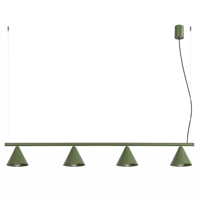 Kronleuchter Nox Olivgrün 4xe14 122cm Stahl Sollux