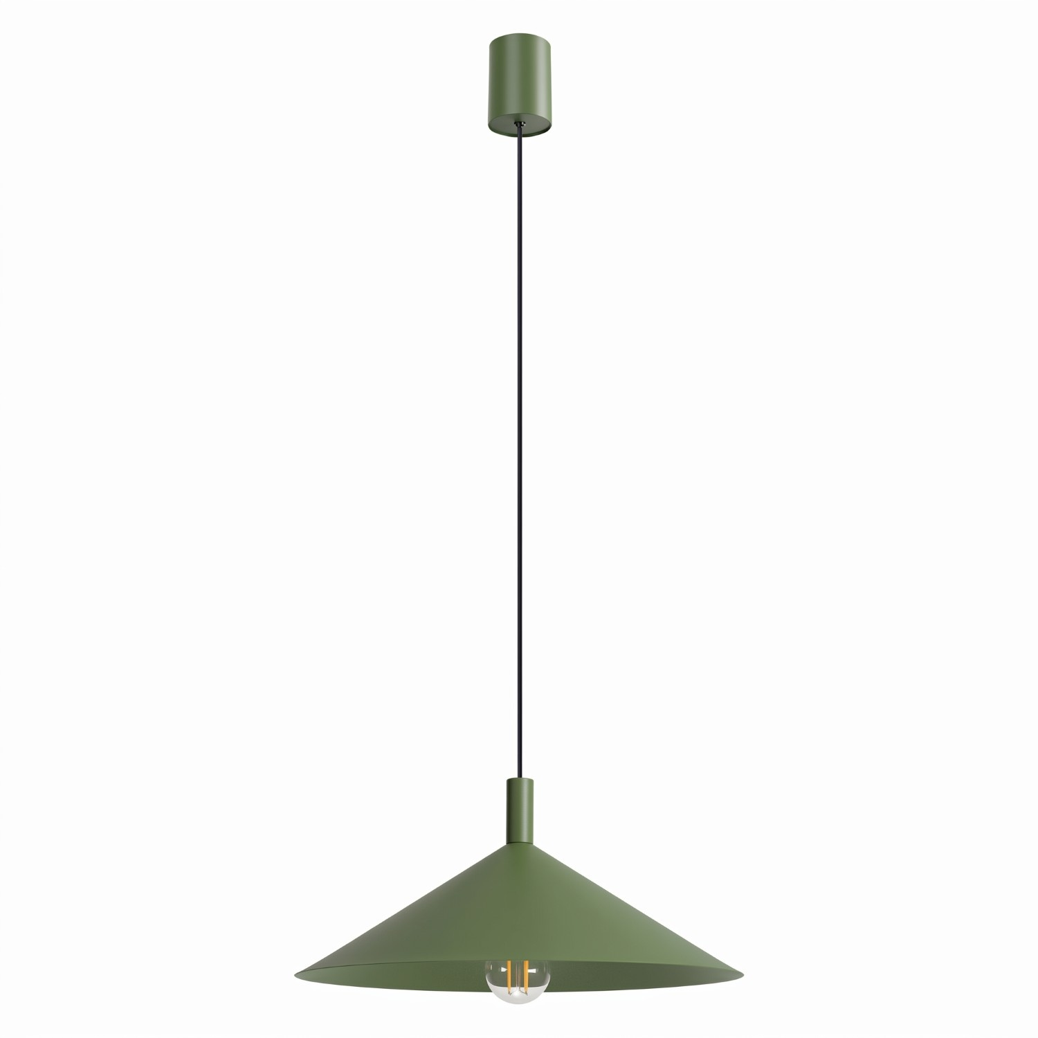 Hängeleuchten Nox Olivgrün 1xe27 40cm Stahl Sollux