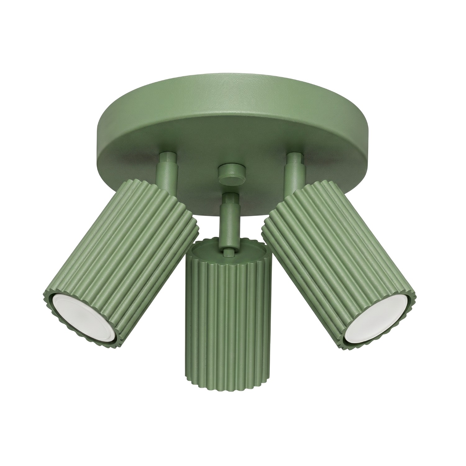 Deckenleuchten Karbon Salbei 3xgu10 19.5cm Aluminium Sollux