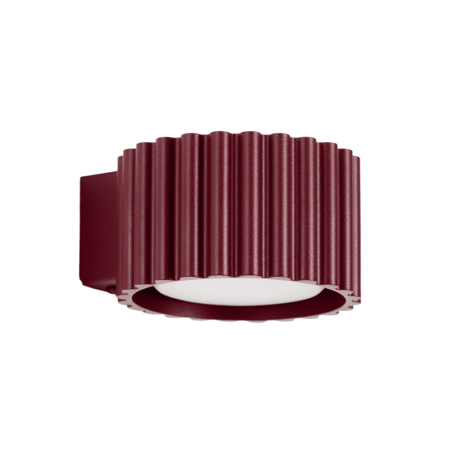 Wandleuchten Aura Burgund 1xgx53 10cm Aluminium Sollux