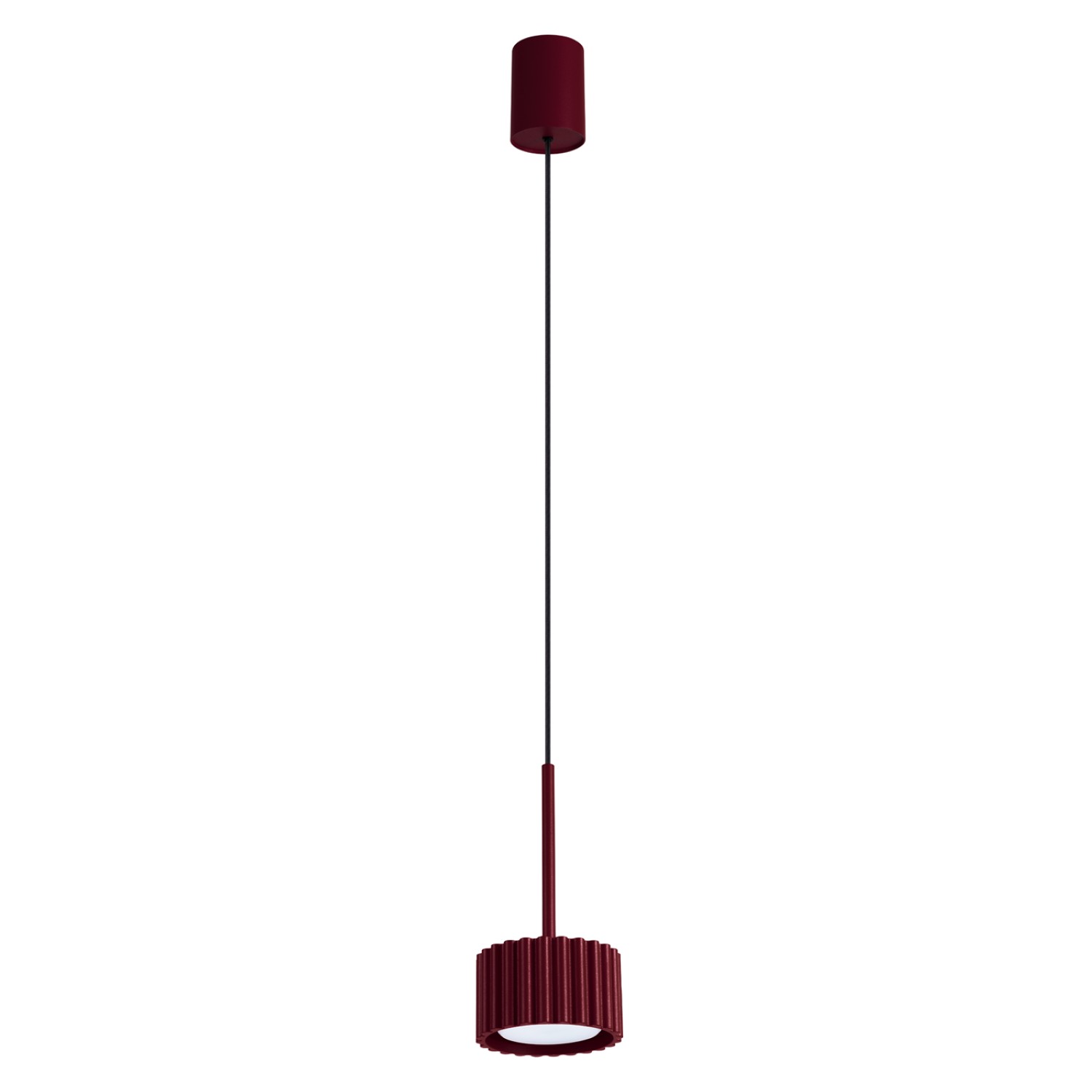 Hängeleuchten Aura Burgund 1xgx53 10cm Aluminium Sollux