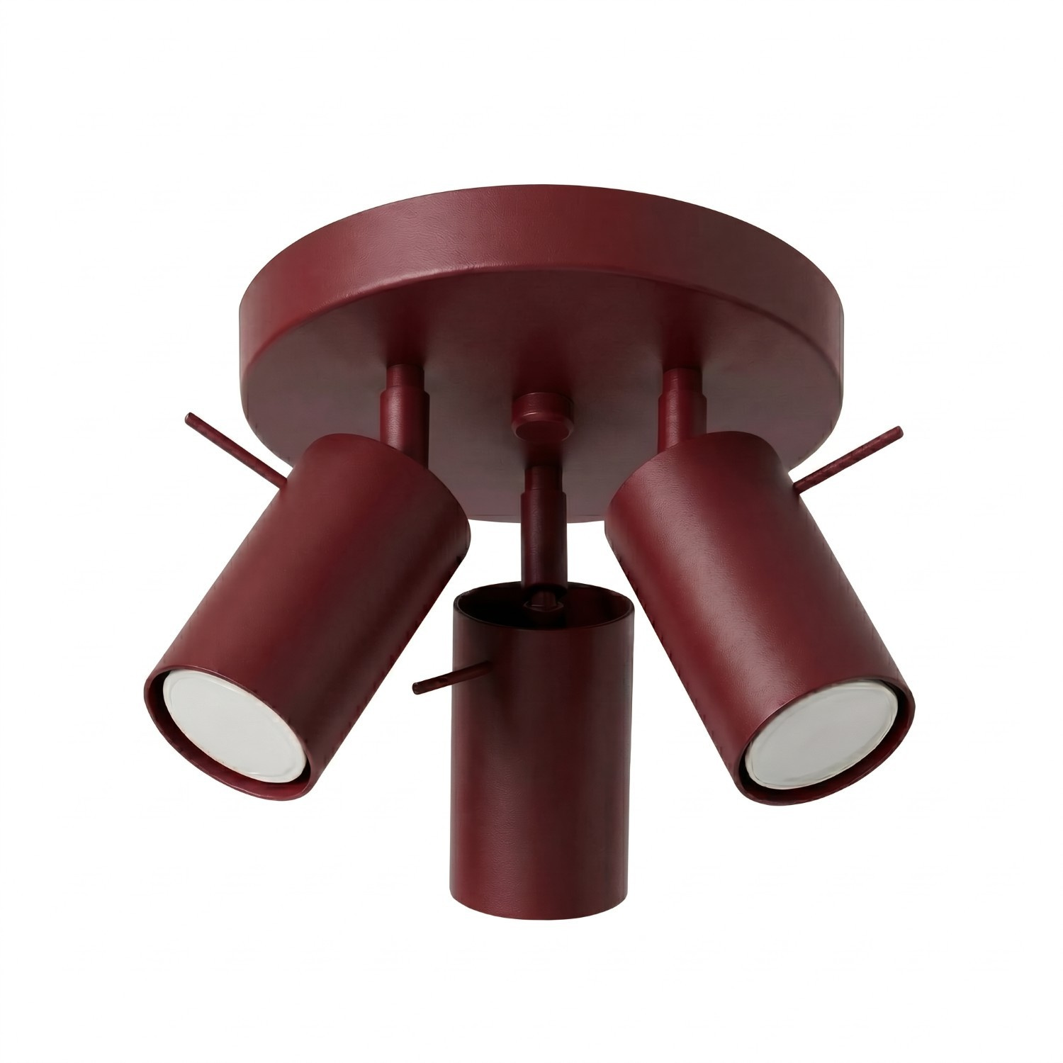 Deckenleuchten Ring Burgund 3xgu10 25.7cm Stahl Sollux