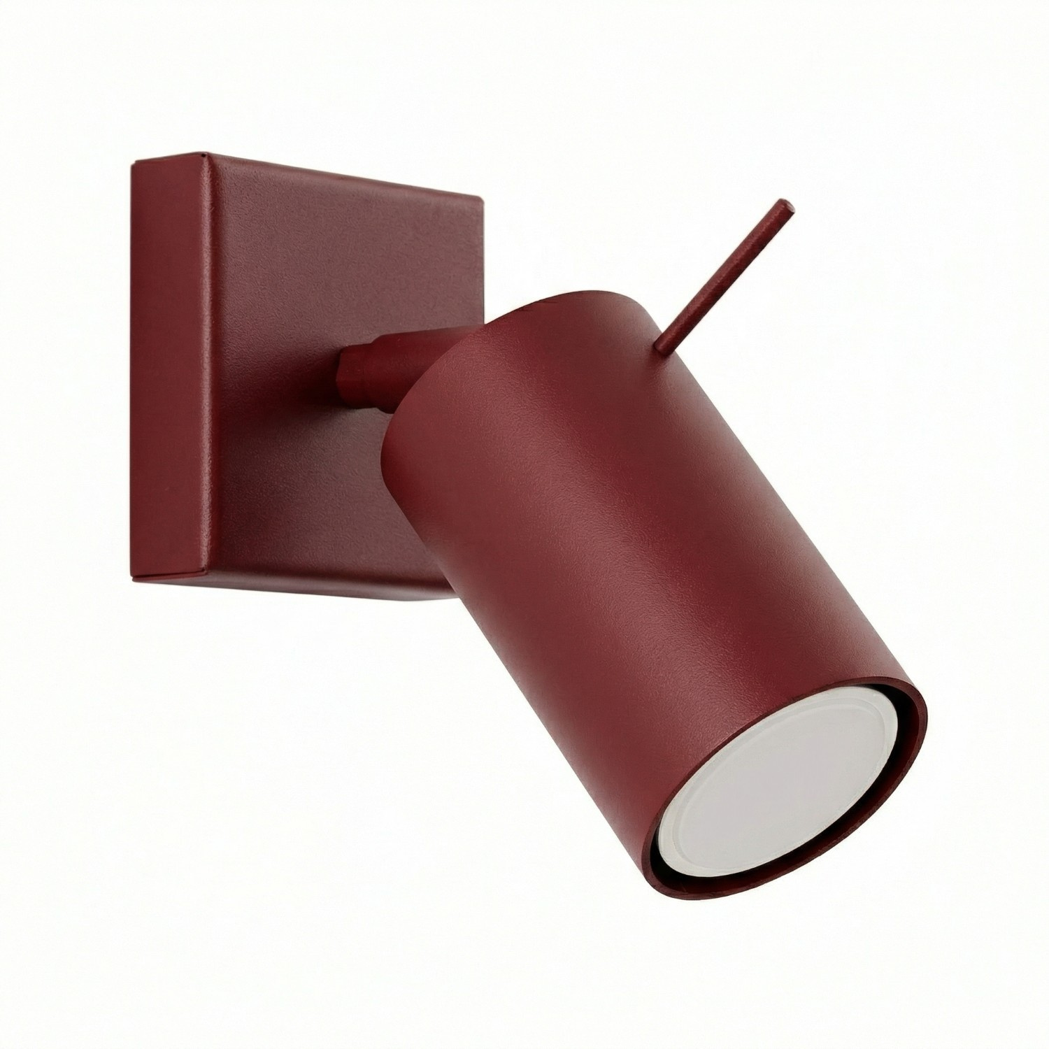 Wandleuchten Ring Burgund 1xgu10 8cm Stahl Sollux