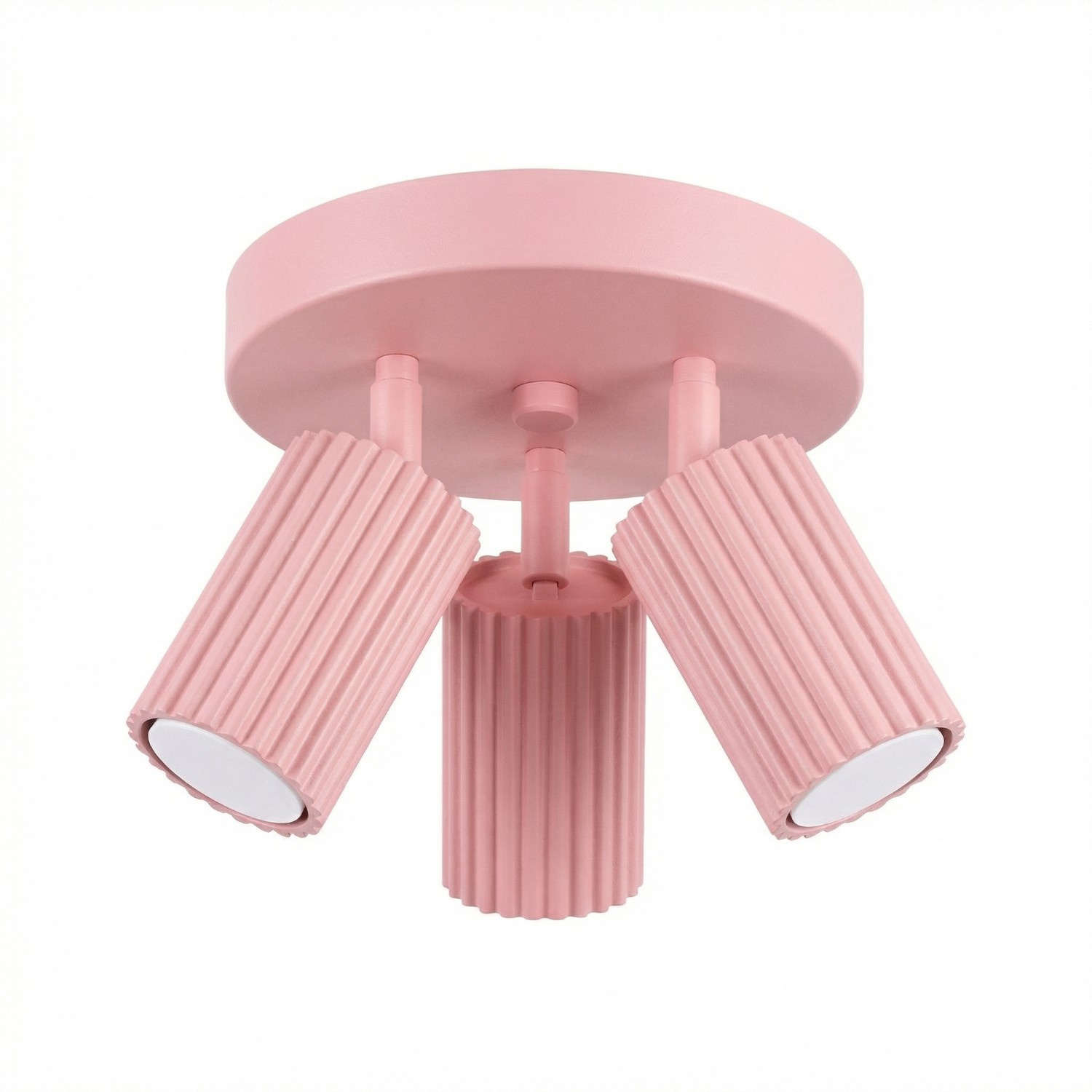 Deckenleuchten Karbon Rosa 3xgu10 19.5cm Aluminium Sollux