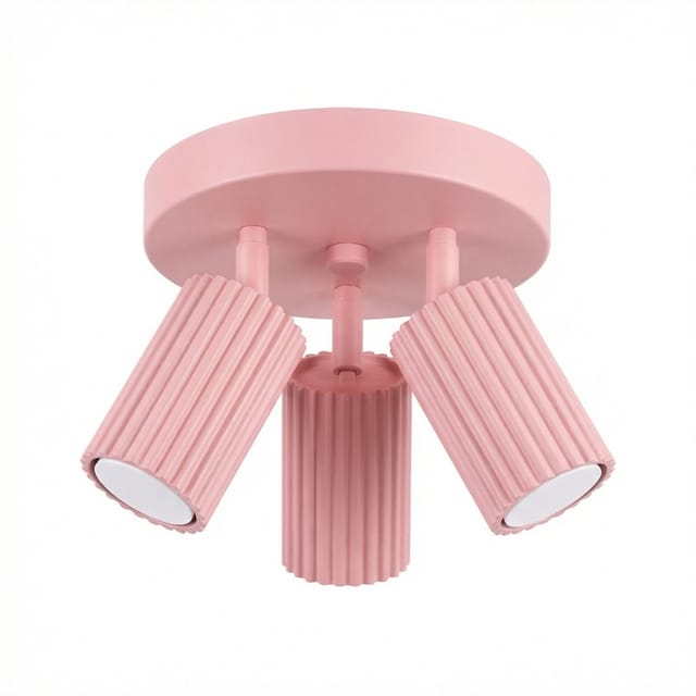 Deckenleuchten Karbon Rosa 3xgu10 19.5cm Aluminium Sollux