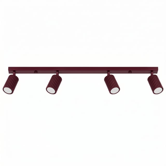 Deckenleuchten Karbon Burgund 4xgu10 81cm Aluminium Sollux