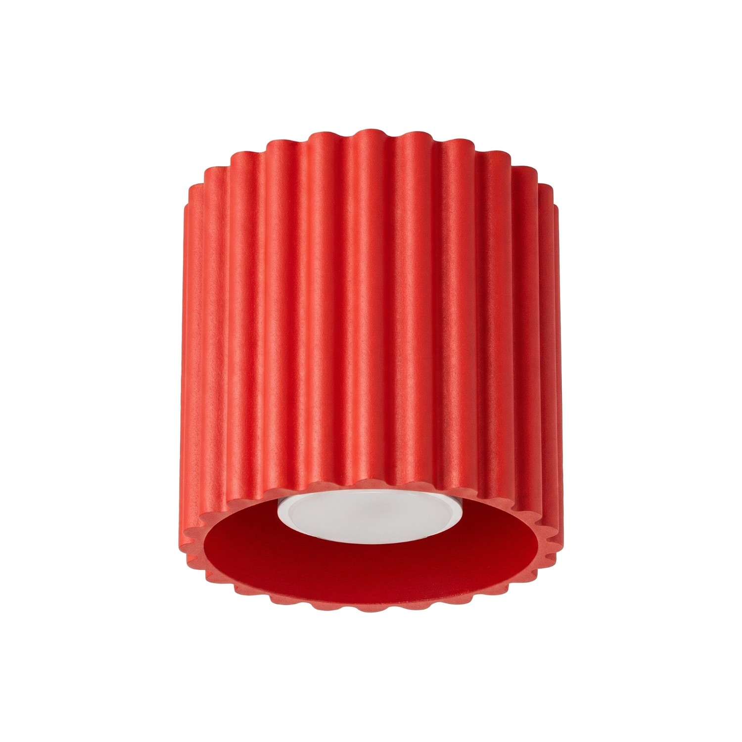 Deckenleuchten Aura Rot 1xgu10 10cm Aluminium Sollux