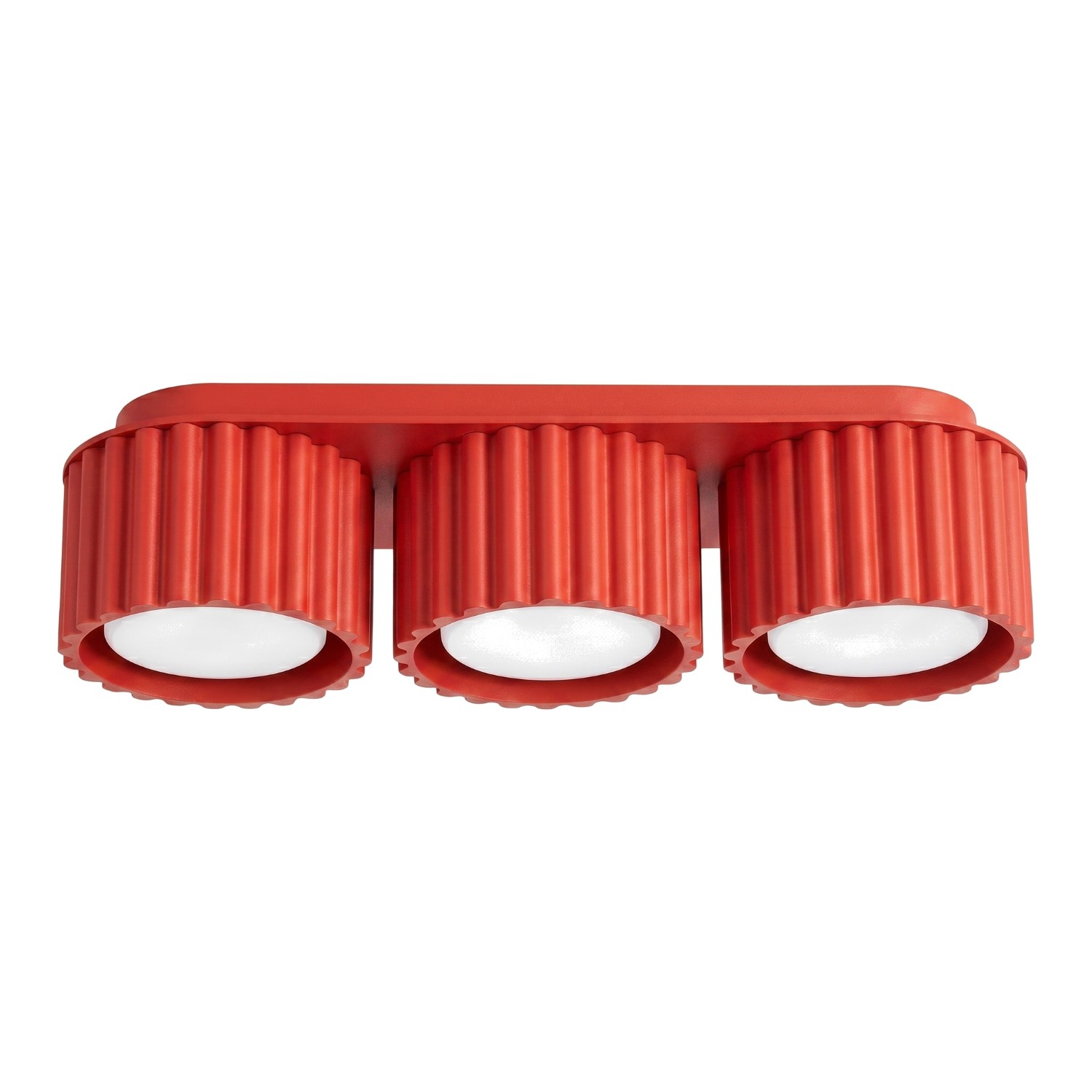 Deckenleuchten Aura Rot 3xgx53 32.5cm Aluminium Sollux