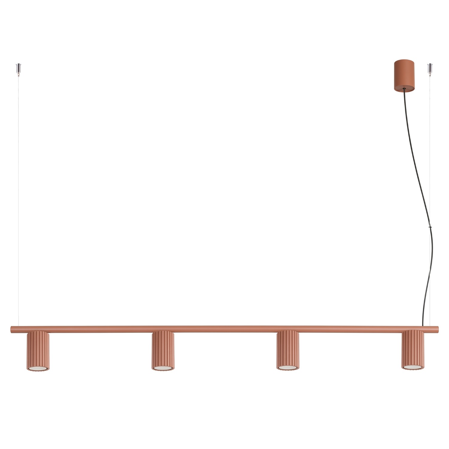 Kronleuchter Karbon Rotocker 4xgu10 122cm Aluminium Sollux