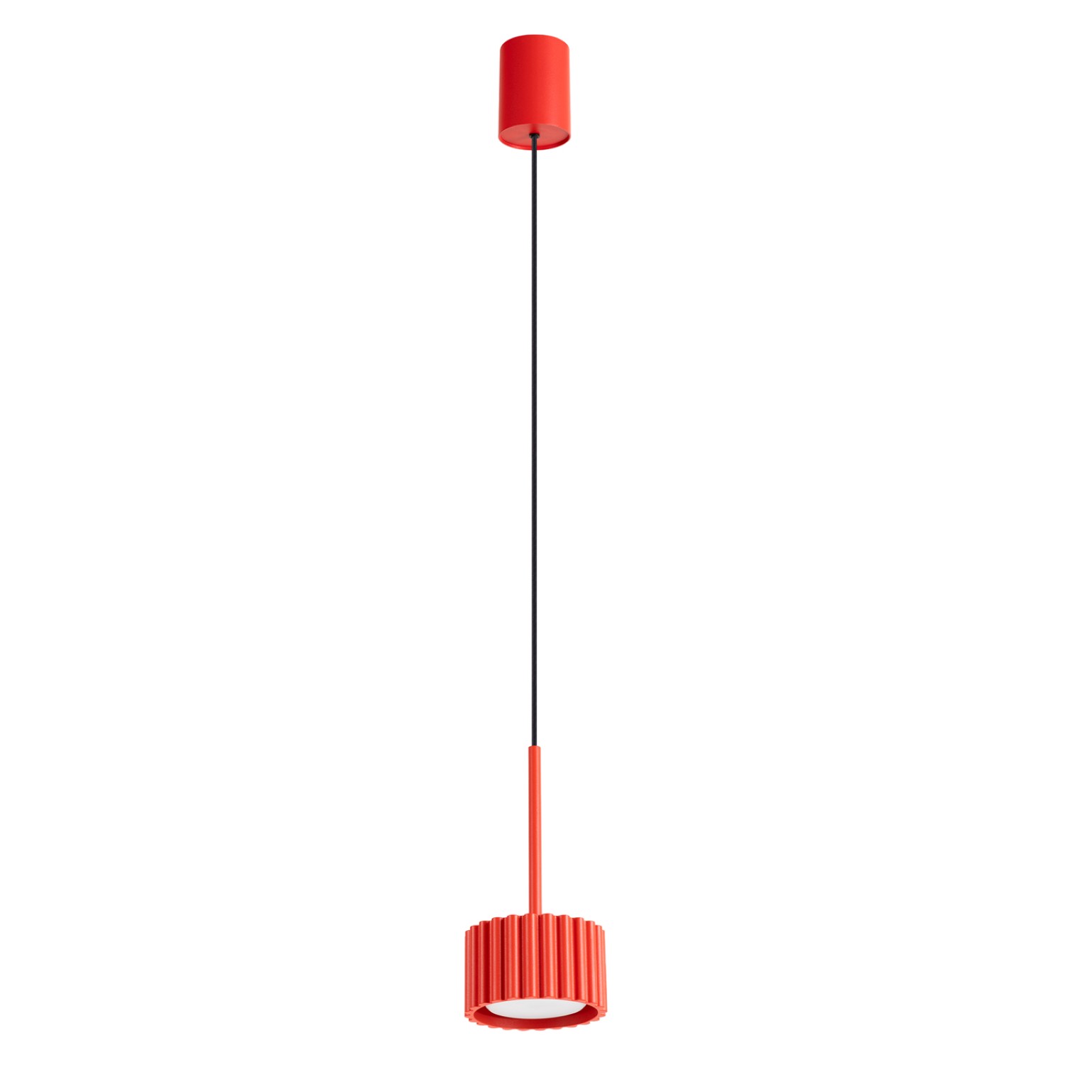 Hängeleuchten Aura Rot 1xgx53 10cm Aluminium Sollux