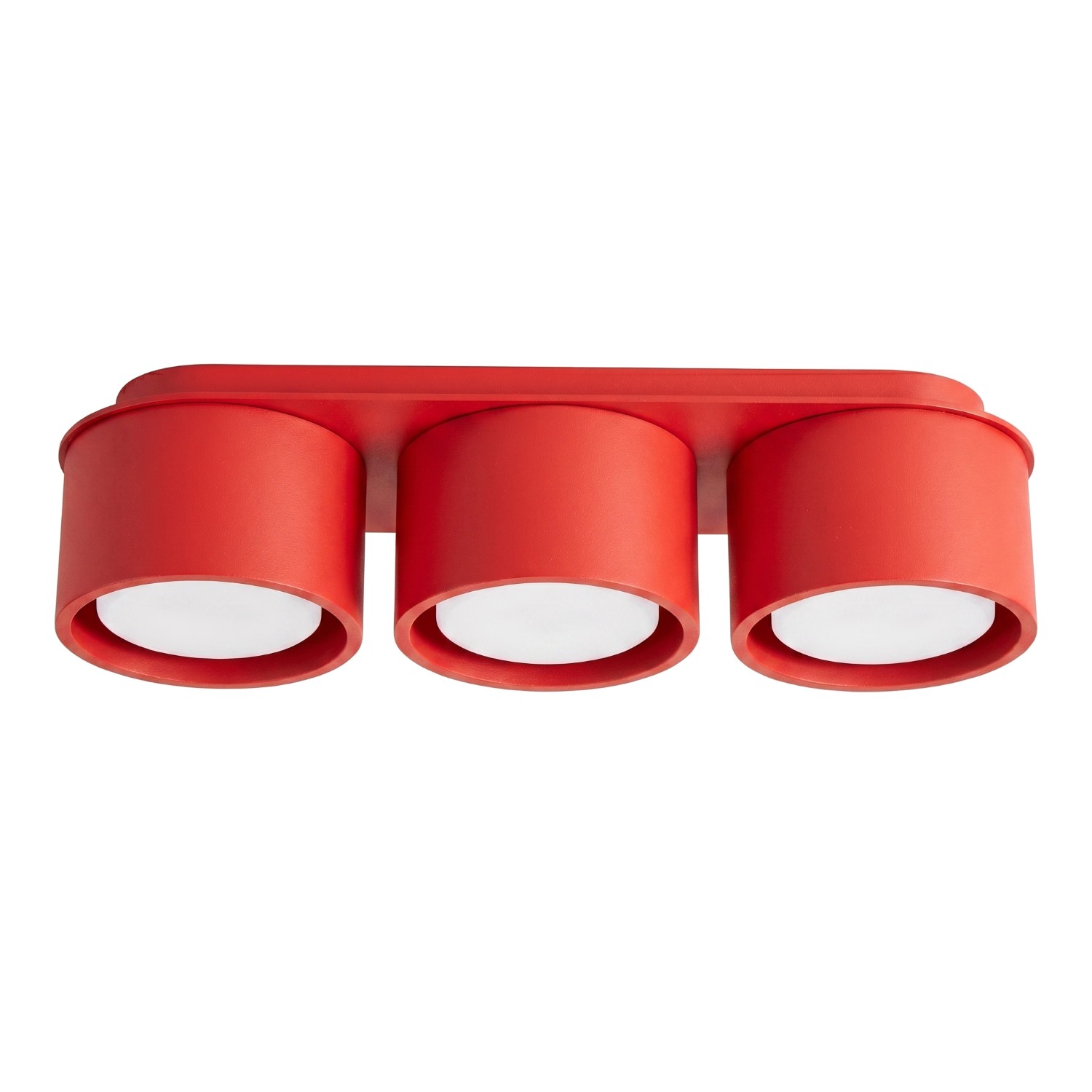 Deckenleuchten Modo Rot 3xgx53 32.4cm Aluminium Sollux