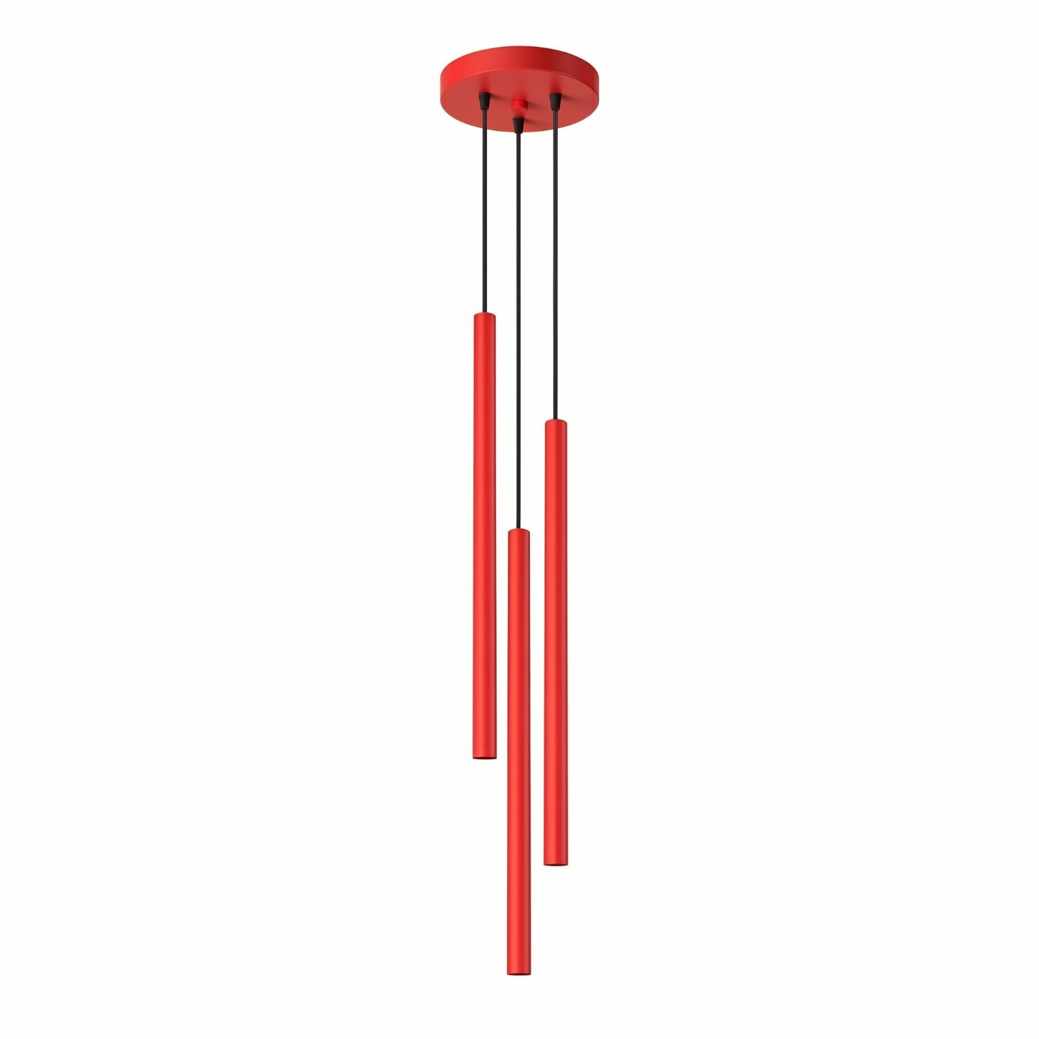 Hängeleuchten Pastelo Rot 3xg9 19.5cm Stahl Sollux