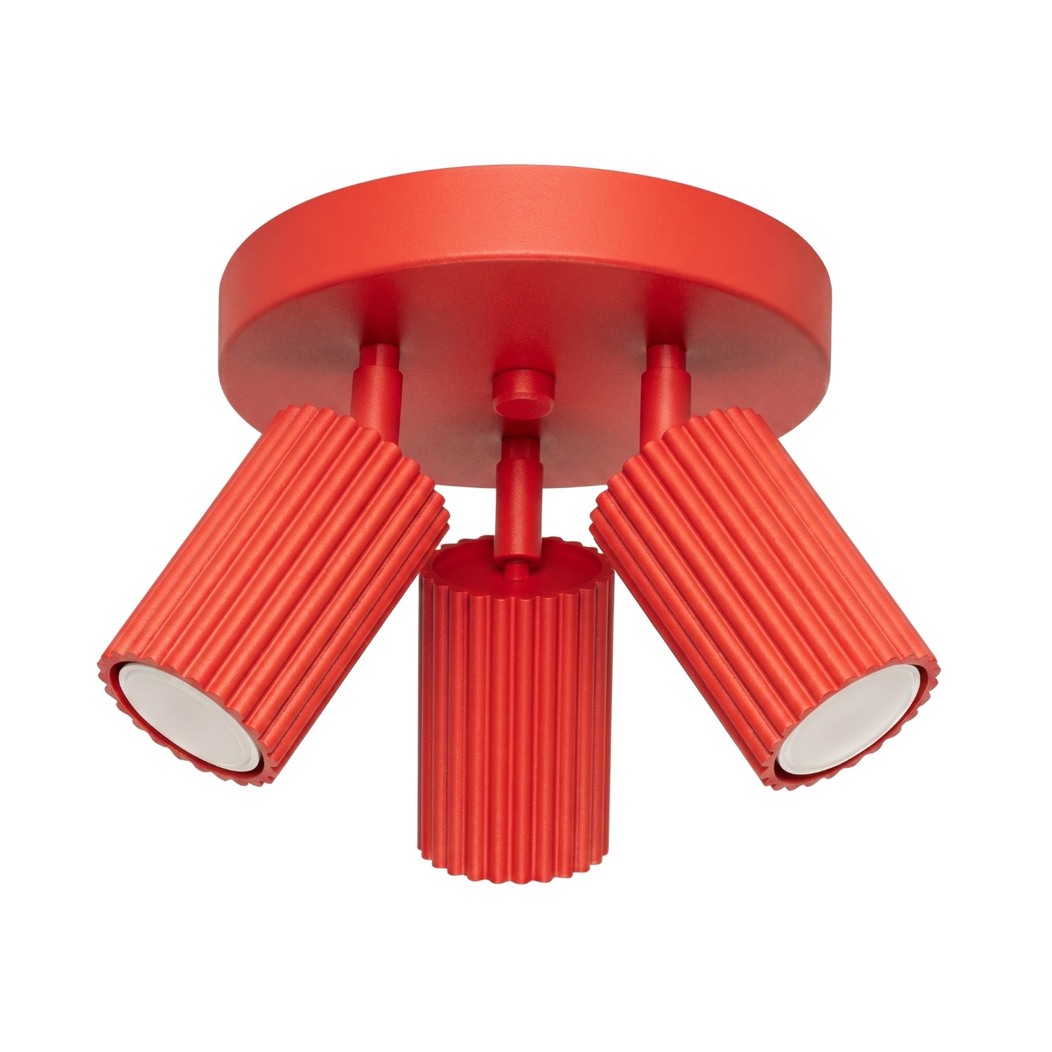 Deckenleuchten Karbon Rot 3xgu10 19.5cm Aluminium Sollux