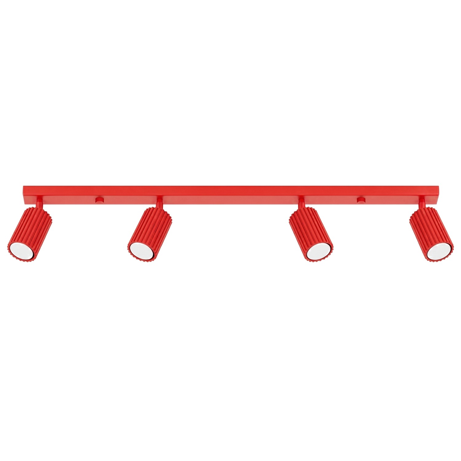 Deckenleuchten Karbon Rot 4xgu10 81cm Aluminium Sollux