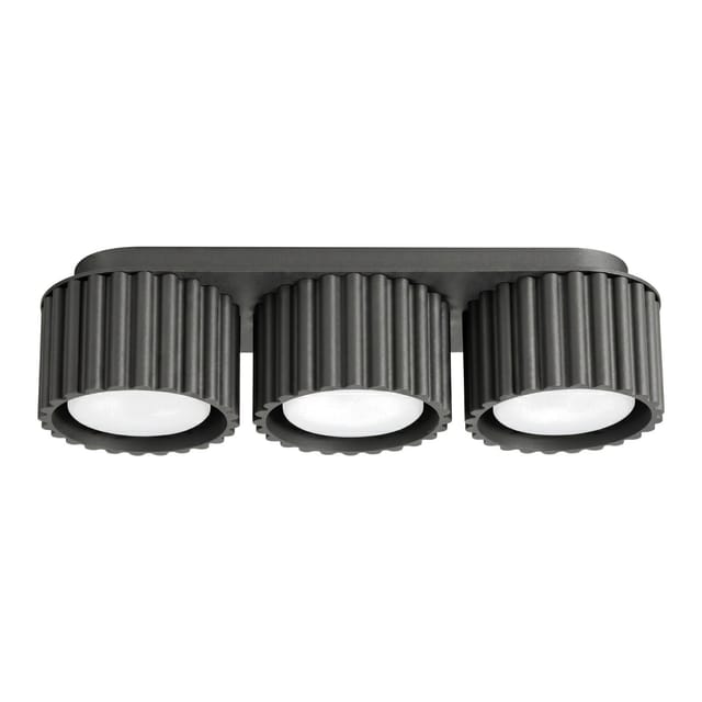 Deckenleuchten Aura Schwarz 3xgx53 32.5cm Aluminium Sollux