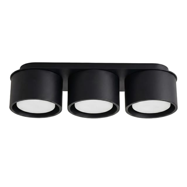 Deckenleuchten Modo Schwarz 3xgx53 32.4cm Aluminium Sollux