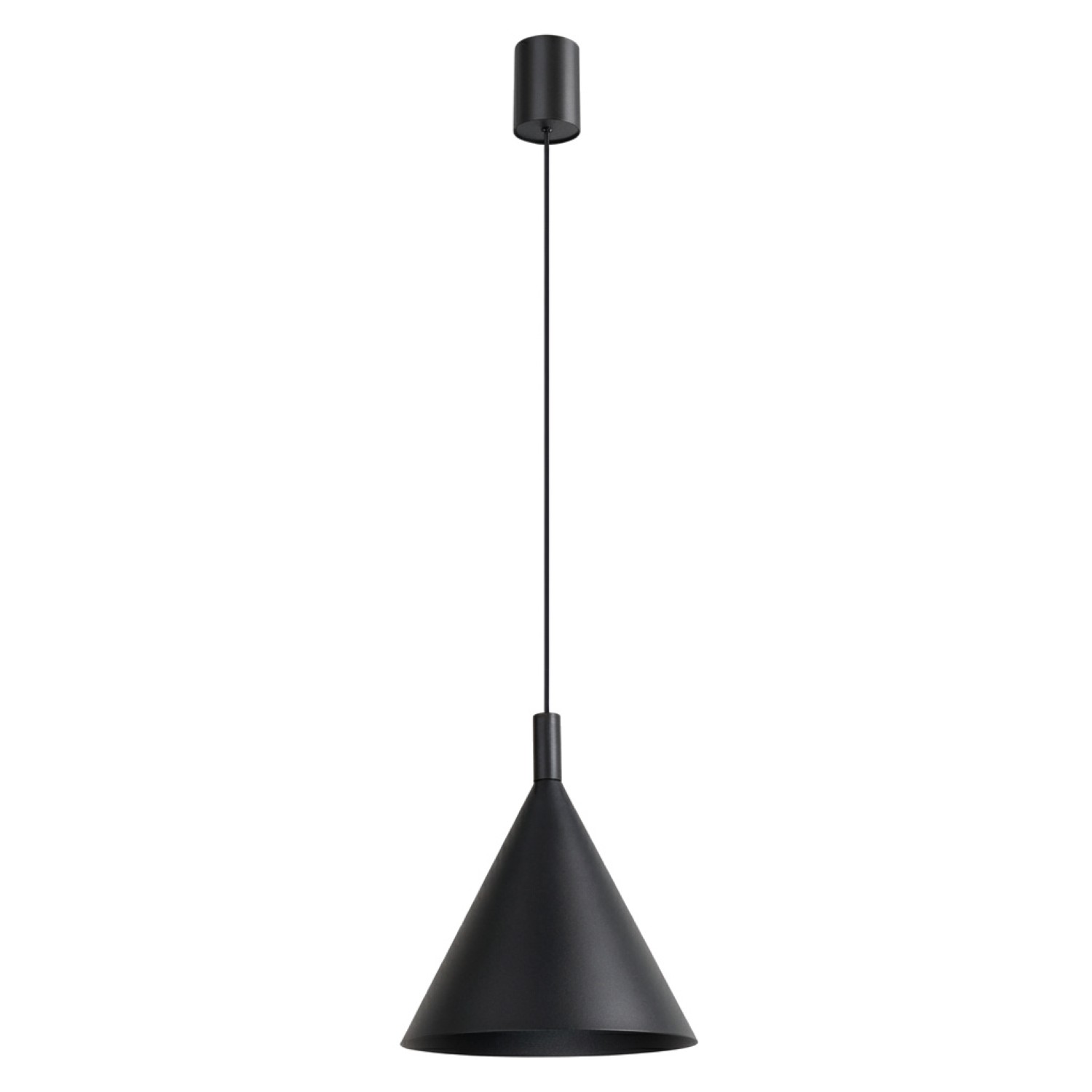 Hängeleuchten Nox Schwarz 1xe27 24.5cm Stahl Sollux