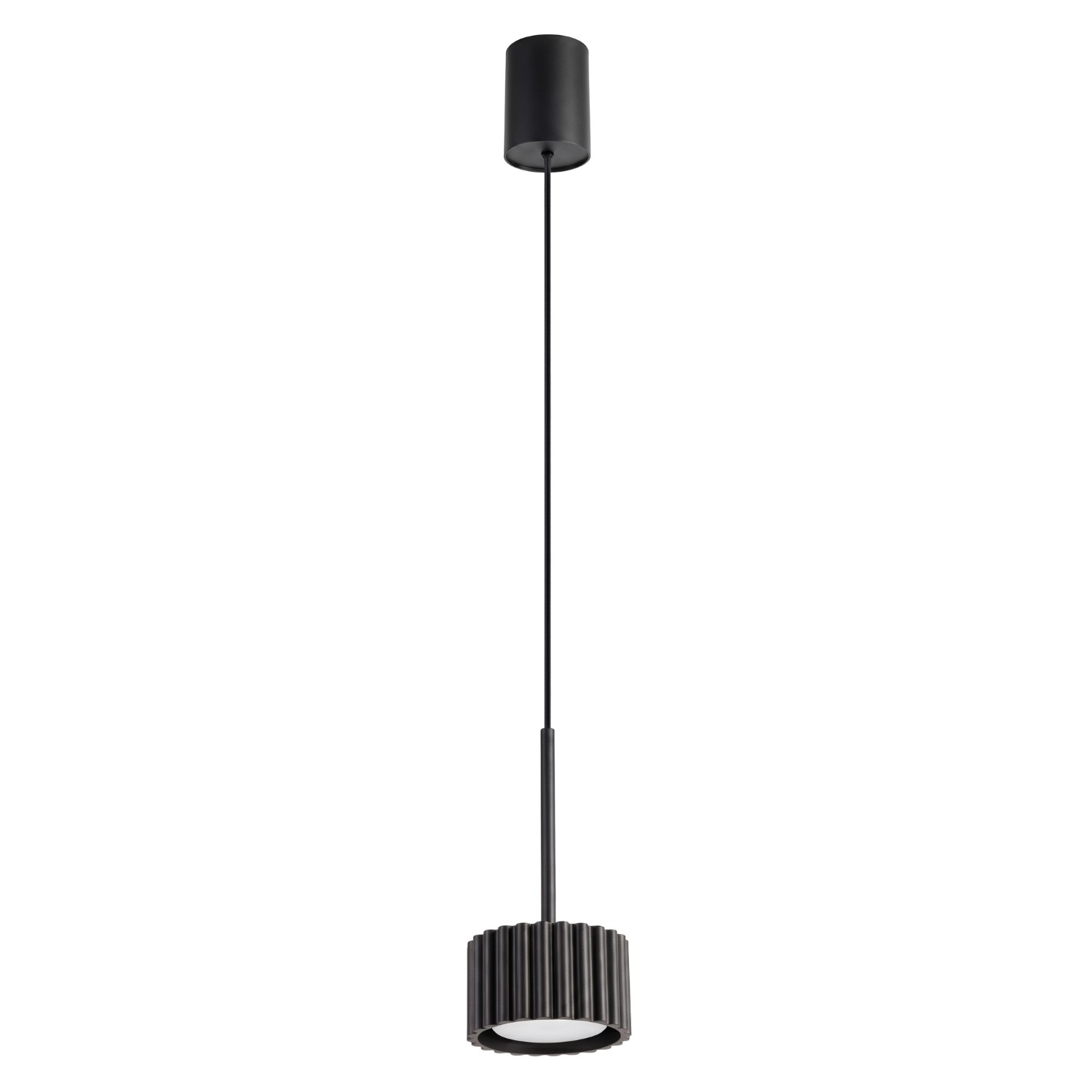 Hängeleuchten Aura Schwarz 1xgx53 10cm Aluminium Sollux