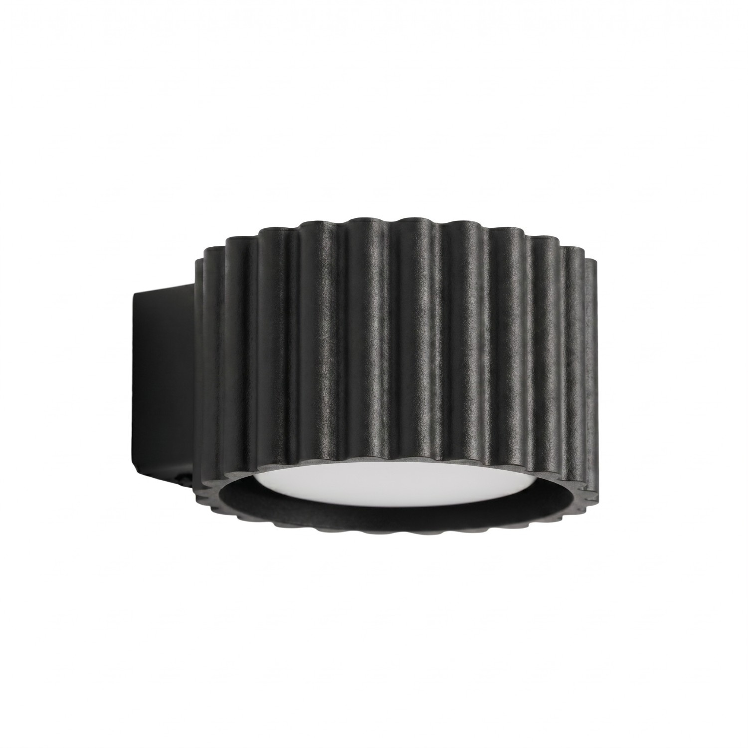 Wandleuchten Aura Schwarz 1xgx53 10cm Aluminium Sollux