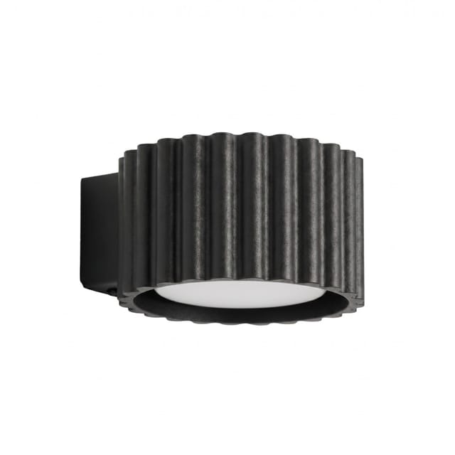 Wandleuchten Aura Schwarz 1xgx53 10cm Aluminium Sollux
