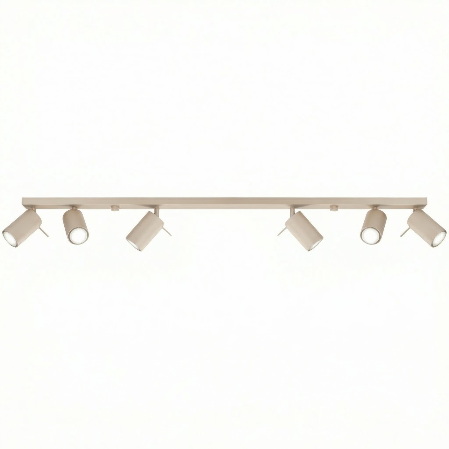 Deckenleuchten Ring Taupe 6xgu10 118cm Stahl Sollux