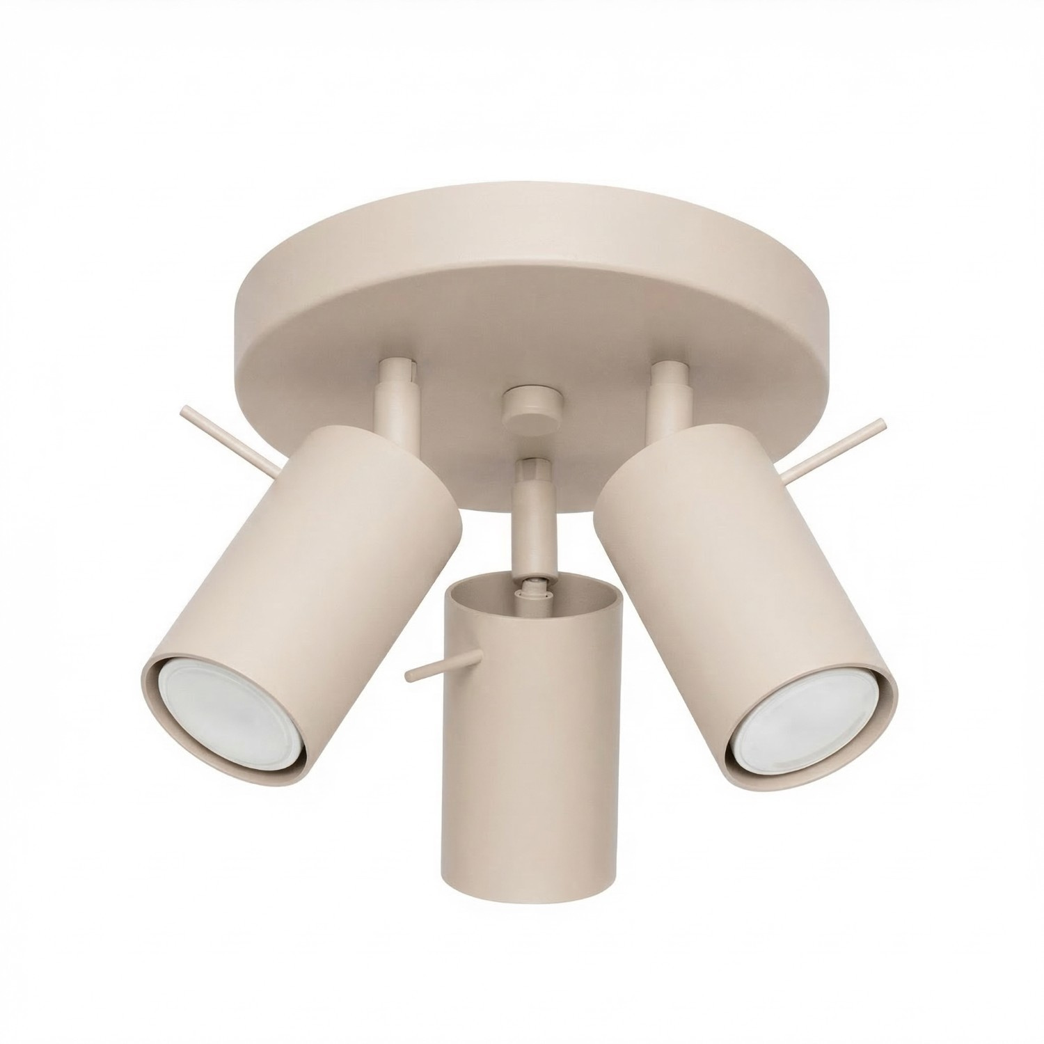 Deckenleuchten Ring Taupe 3xgu10 25.7cm Stahl Sollux